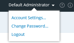 Default Administrator window